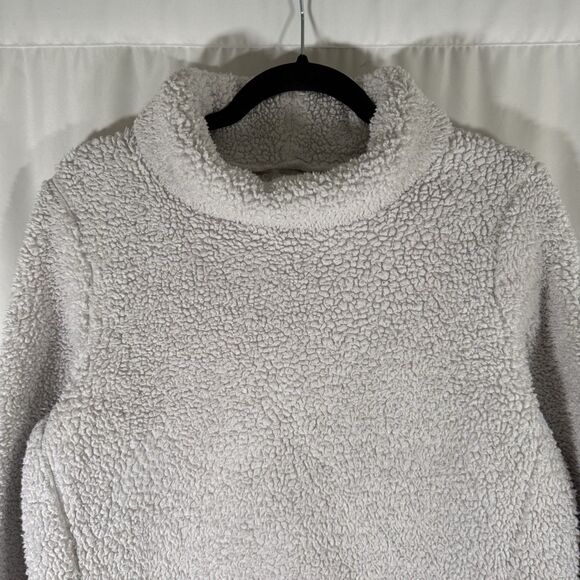 Athleta Sherpa Sweater Women's Small White Pullover Modal Blend Turtleneck - Picture 2 of 14